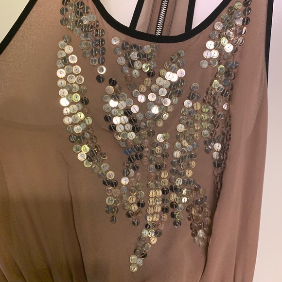 TopShop Bandage Dress w/ Sequinned Blush Blouse - Picture 12 of 16